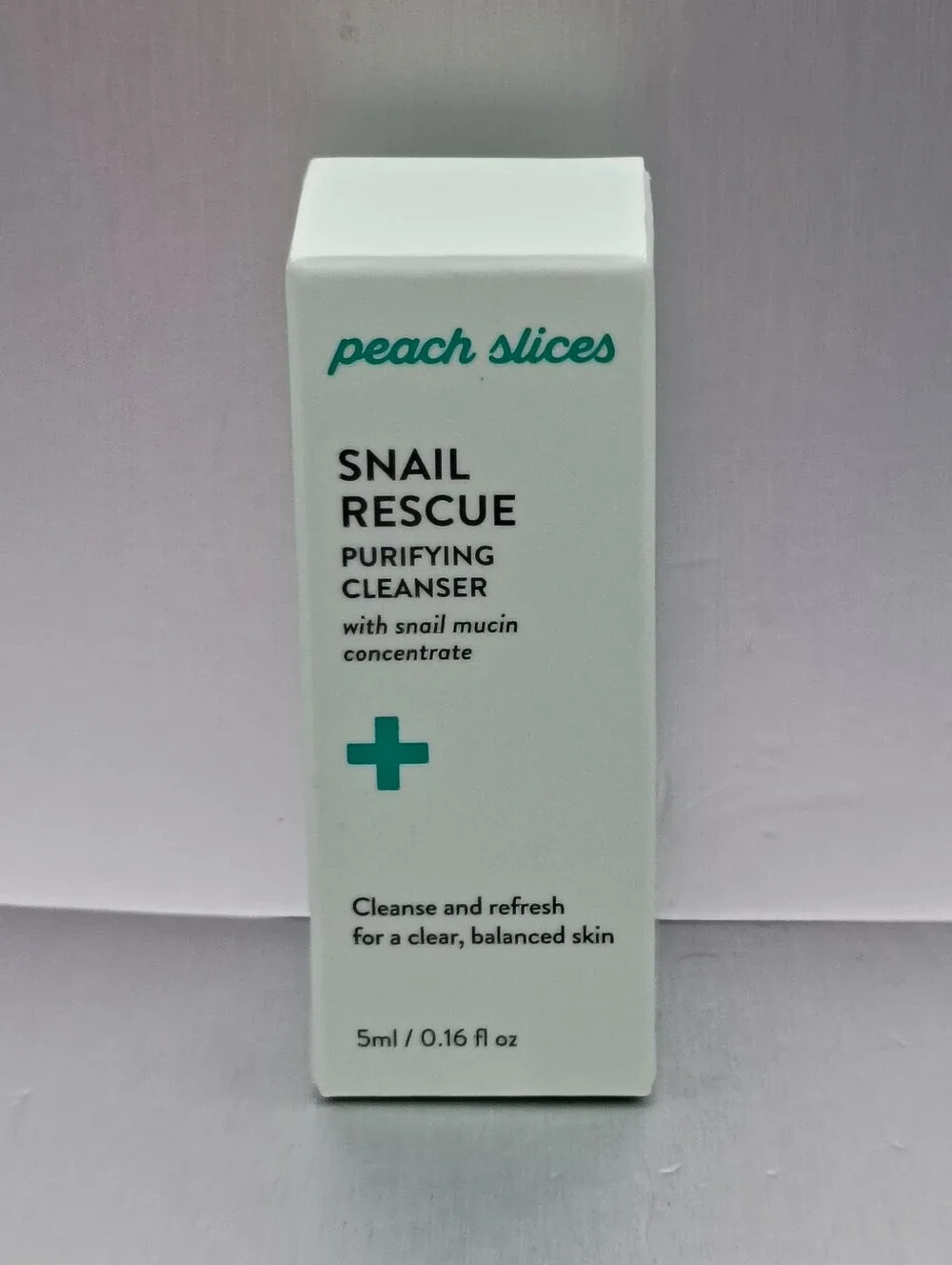 5 For $25 Item🌸 Peach & Lily Peach Slices Snail Rescue Purifying Cleanser